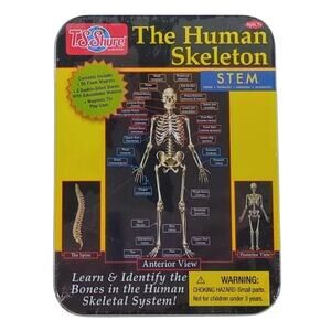 T.S. Shure Human Skeleton Magnetic Science Tin STEM Activity 56 Bones New Sealed